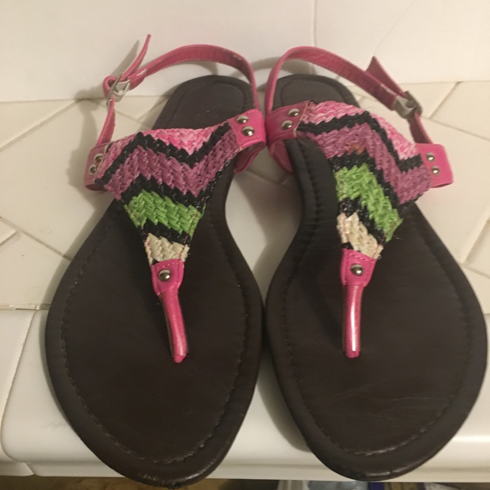 Multi color Sandals Size 9.